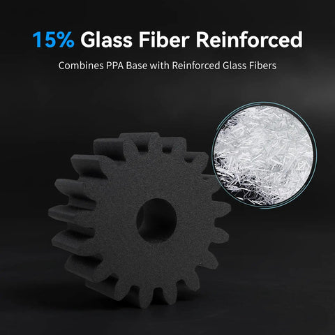 Top Shelf Pro Ppa Gf 3D Printer Filament Rock Solid Black Nylon With Reinforced Glass Fiber For Extreme Conditions And Heavy Duty Projects 1Kg Spool Premium Grade