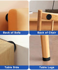 30 Pack Self Adhesive Headboard Stoppers And Bed Bumpers Crafted From Premium High Density Eva Foam on furniture edges to prevent damage.
