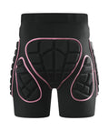 3D Padded Protective Shorts With Hip, Thigh And Tailbone EVA Pads For Skiing Snowboarding Skating And Cycling Women Pink Small Size Durable