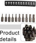 Top Tier 12 Piece Torx Screwdriver Bits Set T6 To T40 Alloy Steel With Four Inch Hex Shank Perfect For Your Drill Driver And Woodworking Projects That Need A Solid Grip, 12-bit set