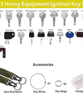 135 Piece Heavy Equipment Keys Master Set Pro Grade Universal Key Kit with accessories for over 3000 machines