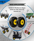 10 Inch Solid Tire And Wheel For Hand Trucks Garden Wagons Carts And Dollies, showing wide usage applications.