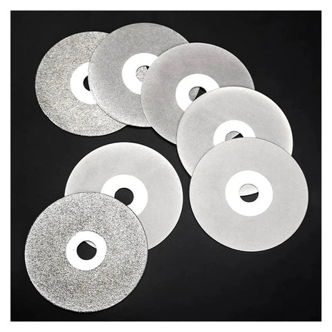 Flat Lap Grinding Wheel Pro Grade 4 Inch 100mm Polishing Disc With 80 To 2000 Grit Coated Abrasive Surface displayed on black background
