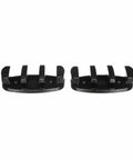 Pair of Zig Zag Nylon Cleats Black 3.5 Inch Length For Rope Up To Three Eighths Inch Pre Drilled For Two Fasteners