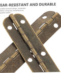 Antique finish heavy duty piano hinge set for cabinets and furniture DIY projects