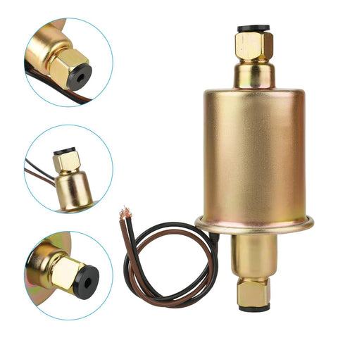 12V Universal Electric Fuel Pump 5-9 PSI 30 GPH Fuel Transfer Pump For Gasoline And Diesel Engines Carburetor Compatible