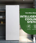 Sleek Upright Convertible Refrigerator And Freezer Serving 6.8 Cu Ft Of Flex Storage Reversible Swing Door in modern kitchen.