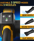 Cordless Leaf Blower With Dual Batteries And Fast Charger 210 MPH Beast Battery Powered Blower With 3 Nozzles 3 Speed Modes
