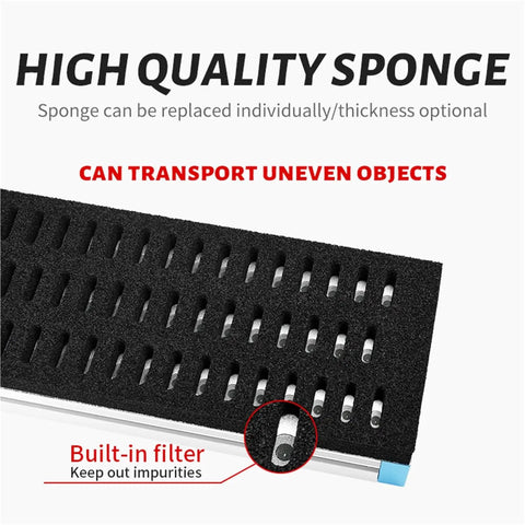 All In One Integrated Vacuum Gripping System For Robotic Conveyors sponge detail with built-in filter