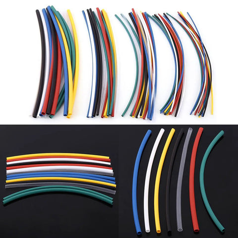 Ultimate 70 Piece Heat Shrink Tube Kit With Polyolefin Wire Wrap Tubing, 5 Smalls Sizes And 7 Cool Colors, Flame Retardant For Cars Motor Homes And Garages Shops At Up To 230 Degrees F. assorted heat shrink tubes in 7 colors and 5 sizes