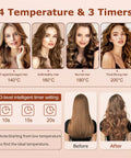Hair types and timer settings for One Click Automatic Hair Curler With Four Heat Settings And Three Timer Options