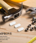Heavy Duty Drywall Anchors Kit 300 Pcs Plastic Wall Expansion Anchors with tools on wooden surface