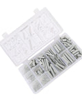 Dope 200-Piece SASKATE Extension Spring Kit With Storage Box Features Zinc Plated Metal Assorted Sizes, open organizer case