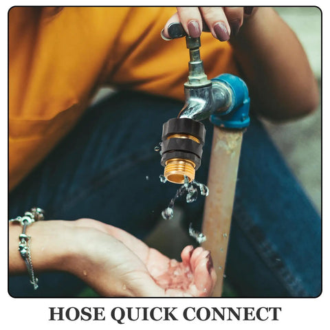 Top Rated 4Pcs Heavy Duty Garden Hose Quick Disconnect Coupler Set For Easy Repair And Fast Connector Hookups On Any Standard Pipe, brass coupler on outdoor faucet