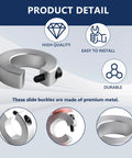 Set Of Four SBR25 Linear Rail Shaft Stop Collars Aluminum Alloy Clamp On Rings Heavy Duty with M4 screw shown in detail view