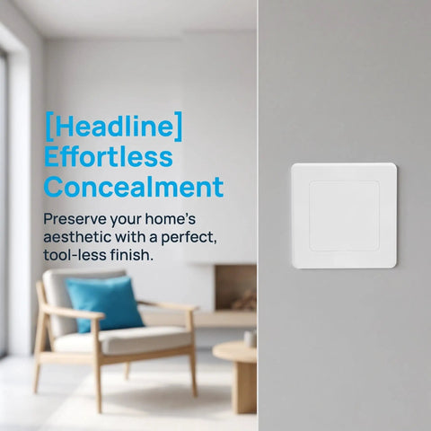 2 Pack Self Adhesive Access Panel For Drywall And Ceilings 4 X 4 Inch Inside Size Peel And Stick Pipe Hole Cover on wall.