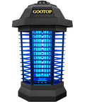 Outdoor Bug Zapper That Actually Works 4200V Electric Mosquito Killer with 3 Prong Plug, ABS Black Housing with UV Light