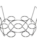 Stainless Steel Wire Egg Racks Set Of 2 for 6 Quart And 8 Quart Cookers Holds 7 Eggs Per Rack Stackable for 14 Eggs