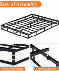 Heavy Duty Steel Box Spring For Queen Bed Base With Durable Cover And Quick No Sweat Setup Providing Rock Solid Mattress Support To Keep Your Bed Looking Sharp For Years, showcasing easy assembly and steady structure.
