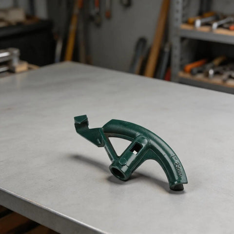 Heavy Duty Hand Bender For Copper Pipe And Conduit Tube on a workbench, designed for precise bending with ergonomic grip.