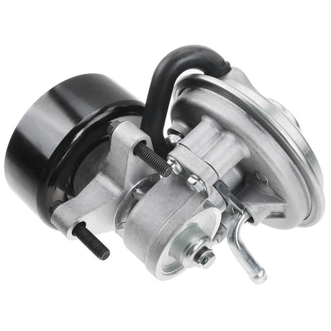 Upgrade Your Ride With This Tough Vacuum Pump Built For Ford Econoline Super Duty Trucks From Nineteen Ninety Six Through Nineteen Ninety Nine Includes All Hardware For Quick No Fuss Diy Swap And Solid Performance - detailed view of steel vacuum pump assembly.