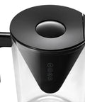 Top view of 10 Cup Filtered Water Pitcher With Bamboo Handle, BPA Free Plastic, Clean Taste And Odor, Home Water Purifier For Everyday Drinking