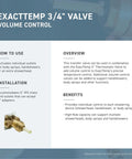 Belfield Volume Control Valve Trim Kit Chrome Finish With Three Quarter Inch Valve Inlet And M Pact System Compatibility display