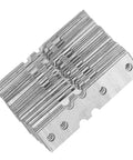 Heavy Duty Metal Joining Plates With Easy Install, Iron Connector Brackets For Wooden Door Frames, 50 Pack Repair Plates stack