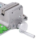 Ycauty Cross Slide Drill Vice Xy Multifunctional Compound Vise For Table Milling Machines 0-80mm showing raised jaws and adjustment handle.