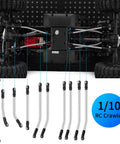 Beefed-Up Hi-Clearance Suspension Linkage Upgrade Kit For 1/10 Scale Fusion And Ascent RC Crawler, Stainless Steel Links