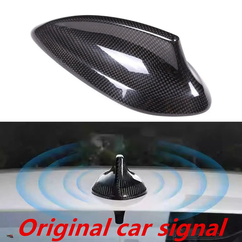 Black Real Carbon Fiber Antenna Cap Cover For BMW F30 F22 F32 F36 F80 F82 M3 M4 2013-2018 Direct Stick On