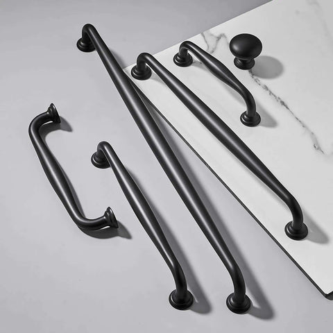 Score These Sweet Matte Black Cabinet Handles In A 10 Pack Featuring A Smooth 5 Inch Screw Spacing Crafted From Heavy Duty Zinc Alloy For Kitchen Cabinets Bedroom Dressers And Wardrobe Doors To Bring Home That Pro Finish.
