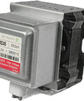 Genuine OEM Microwave Magnetron Replacement 6324W1A001L for LG Ovens, silver, 4.5x4.25x5 inches, side view