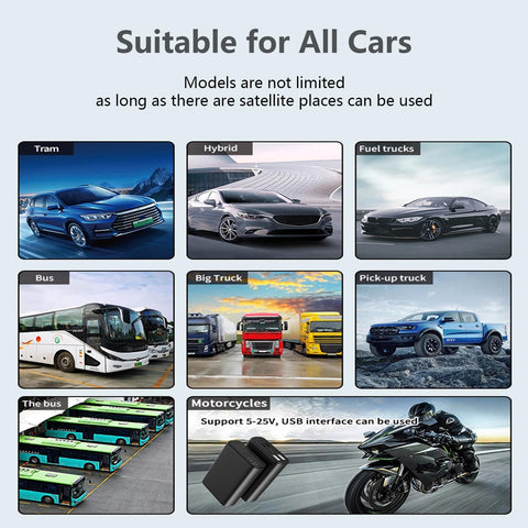 Various vehicles compatible with H4 Car HUD Head Up Display, including cars, trucks, and motorcycles.