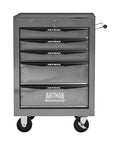 Lockable Rolling Tool Cart Cabinet With Steel Body And Ball Bearing Slides For Garage Workshop Tool Crib Must Haves, silver-finish rolling tool chest with drawers.
