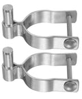 Chain Link Fence Gate Hinge Set 2 Pack 304 Stainless Steel Heavy Duty Hinges Built To Last Fits 2 3/8 Inch Gates