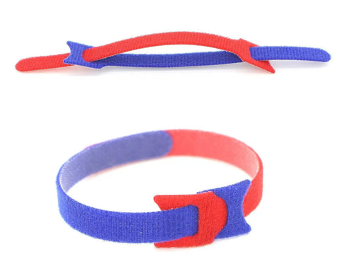 100 Pack Reusable Hook And Loop Cable Ties 8 Inch Long, Adjustable Wire Management For Home Office Tech Gear, Red Fabric Ties For Tangle Free Bundling Cords And Wires, Durable Reusable Cable Organizers