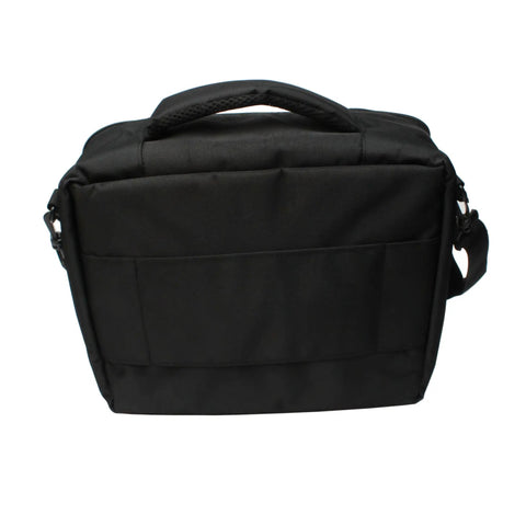 Compact Scuba Diving Regulator Bag For Travel With Durable Exterior Detachable Shoulder Strap shown from back view.