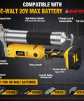 2-In-1 Cordless Grease Gun For 20V Max Batteries, 12000 PSI Electric Grease Gun Kit with labeled parts, battery not included