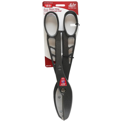 14 Inch Aluminum Snip For Quick Cuts And Trim Jobs, multi use cutting tool with packaging, large handles, visible blade