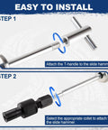 Assembly steps for Blind Hole Bearing Puller Set With Slide Hammer And Expandable Collets 8 To 32 Millimeters for automotive use