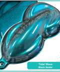 Professional Grade Automotive Basecoat Paint Gallon With Ready Mix Fast Spray Formula Included Along With Slow Reducer Blend For Smooth Roll Out Finishes That Look Absolute Fire On Custom Rides in Tidal Wave color swatch.