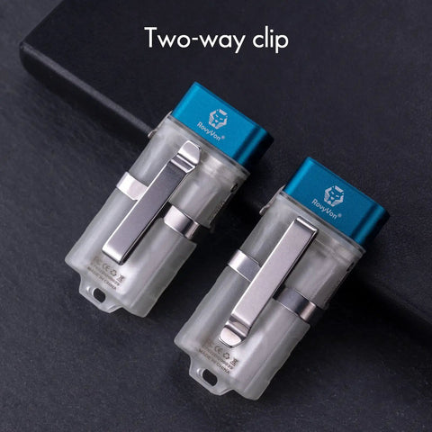 Flat EDC Flashlight USB C Rechargeable Ultra Bright 700 Lumens Tiny But Mighty Keychain Light with two-way clip