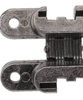 Close-up of Invisible Concealed Hinges 3 Pack 43mm 180 Degree Zinc Alloy Cross Hinge for Cabinets and Jewelry Boxes