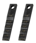 Two-piece Three Quarters Inch By Four Inch Pipe Spacer Wedge Step Gauge For Welding Alignment Pro Grade Dual Wedge Tool