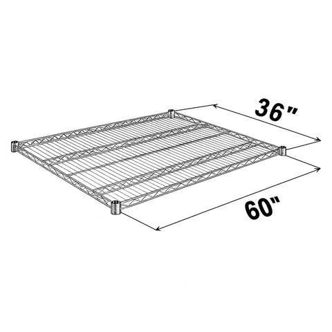 Bulletproof Chrome Wire Shelving Rack 36 X 60 Inches NSF Approved Heavy Duty Storage System 600 Lb Capacity Adjustable Heights For Garage Workshop Or Retail Spaces 2 Pack No Sweat Setup