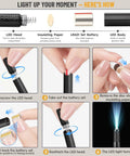 Step-by-step assembly of LED light in 7 In 1 Dope Multitool Pocket Knife With LED Light And Glass Breaker And Fire Starter 440C Steel Folding Knife.