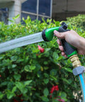 Full Flow Brass Garden Hose Quick Connect Fittings Set Built Heavy Duty With Full Port Brass Construction in use outdoors