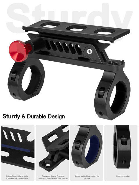 Gear Up With A Quick Release UTV Fire Extinguisher Mount Kit, Adjustable 1.75-2 Inch Roll Cage Bracket, Easy Install