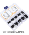 1000Pcs Small Screw Assortment Kit With Tweezers M1 M1.2 M1.4 M1.7 Black For Glasses Repair Watch Phone Electronics